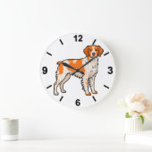 Brittany Dog Wall Clock Hunting Pet Home Decor ラージ壁時計 (ホーム)