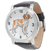 Brittany Dog Wrist Watch Sporting Pet Style 腕時計 (アングル)