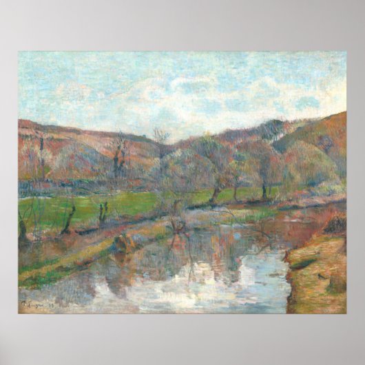 Brittany Landscape - Paul Gauguin Fine Art ポスター (正面)