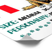 Brittany Origin Funny Brittany Dog Lover  ポスター (角)