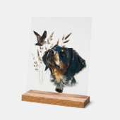 Brittany Spaniel アクリルサイン (傾斜)