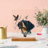 Brittany Spaniel アクリルサイン (ウェディング)