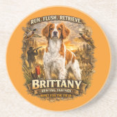 Brittany Spaniel コースター (正面)