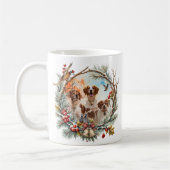  Brittany Spaniel コーヒーマグカップ (左)