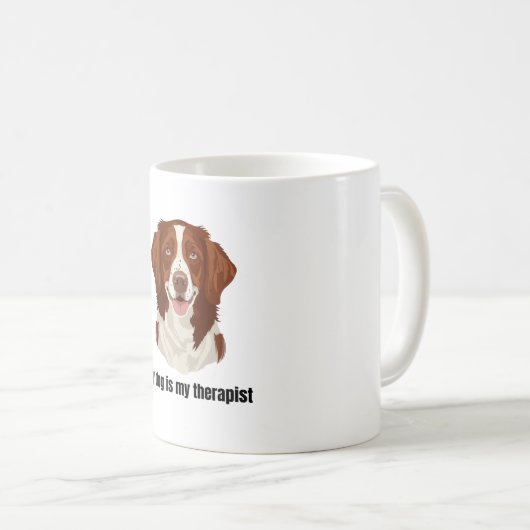 Brittany Spaniel コーヒーマグカップ (正面右)