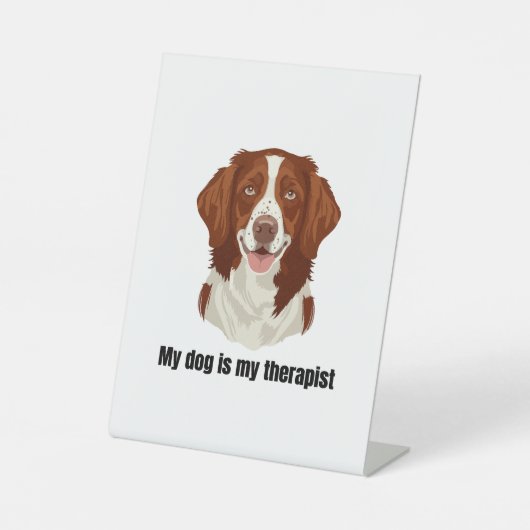 Brittany Spaniel 台座サイン (正面)