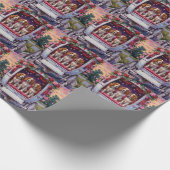 Brittany Spaniel Dog Valentine's Day  ラッピングペーパー (角)