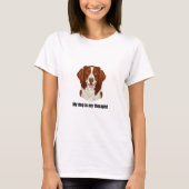 Brittany Spaniel Tシャツ (正面)