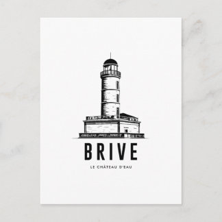 BrivelaGaillarde Le Chateau dEau Affiche Vintage ポストカード