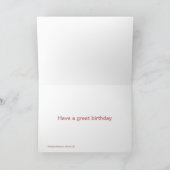 Brixham港のバースデー・カード カード (内部)