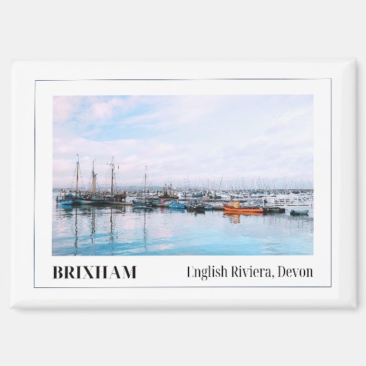 Brixham, English Riviera, Devon マグネット (正面)