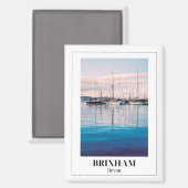 Brixham、English Riviera、Devon、Cornwall マグネット (正面/裏面)