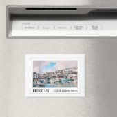 Brixham, English Riviera, Devon, England マグネット (インサイチュ (食洗機))