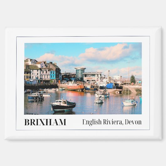Brixham, English Riviera, Devon, England マグネット (正面)