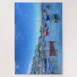 Brixham Harbor: Colorful Boats & Devon Hillside ジグソーパズル