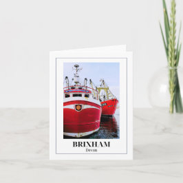 Brixham Harbor, English Riviera, Devon カード