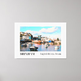 Brixham Harbor, English Riviera, Devon キャンバスプリント