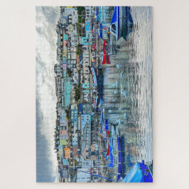 Brixham Harbor Swans: Devon Coast 1000pc Puzzle ジグソーパズル