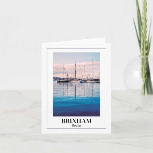 Brixham Marina, English Riviera, Devon カード (正面)