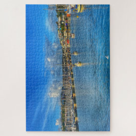 Brixham Marina: Sunny Devon Harbor & Seagull View ジグソーパズル