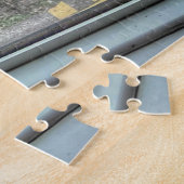 Brixham Rain: Cozy Harbor View & Puppy Friend ジグソーパズル (側面)