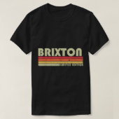 BRIXTONギフト名パーソナライズされたおもしろいレトロヴィンテージ Tシャツ (デザイン正面)