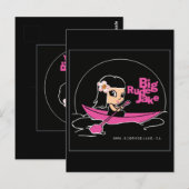 BRJピンクカヌポストカード ポストカード (正面/裏面)