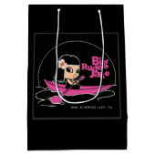 BRJ ピンクのカヌーロゴ ミディアム ギフトバッグ (裏面)