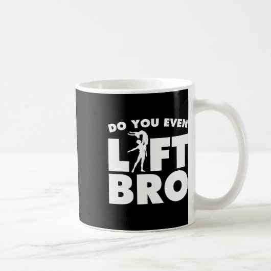 Broおもしろいギフト男性バレエDクールも持ち上げる コーヒーマグカップ (右)