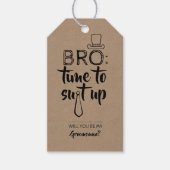 Broおもしろい Groomsman提案 ギフトタグ (正面)