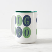 Broの大きいマグ ツートーンマグカップ (正面左)