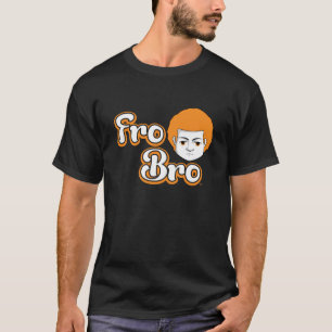 Broの暗闇のため-オレンジ及び白 Tシャツ