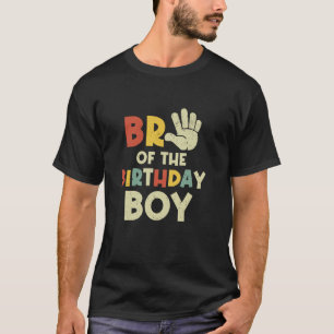 Broの誕生日少年ハイ5歳Fa Tシャツ