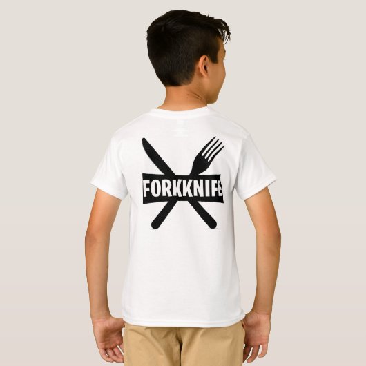 BROもちろん私はフォークナイフの方法を知っ遊ている Tシャツ (裏面フル)