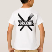 BROもちろん私はフォークナイフの方法を知っ遊ている Tシャツ (裏面)