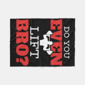 Broを持ち上げる フリースブランケット (正面(横))