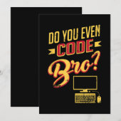 Broソフトウェアエンジニアのコードおもしろいを作成する シーズンカード (正面/裏面)