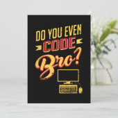 Broソフトウェアエンジニアのコードおもしろいを作成する シーズンカード (スタンド正面)
