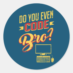Broソフトウェアエンジニアのコードおもしろいを作成する ラウンドシール