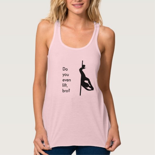 、bro持ち上がりますか。 -棒の踊りの上 タンクトップ (正面)