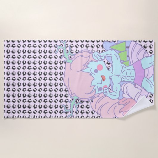 Bro-はカチカチのビーチタオル(文字無し)があるように確認します私を ビーチタオル (正面)