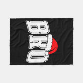 Bro Claus Christmas Matching Family Xmas Pajama Br フリースブランケット (正面(横))