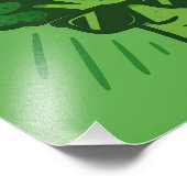 Bro Cool Funny Green Broccoli Design フォトプリント (角)