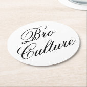 Bro Culture Coaster ラウンドペーパーコースター (アングル)
