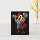 Bro Do You Even Lift Funny Wer Lift Gym Pun  カード (黄色い花)