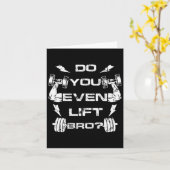 Bro Gym重量挙げティーMおもしろいも持ち上げるか カード (黄色い花)