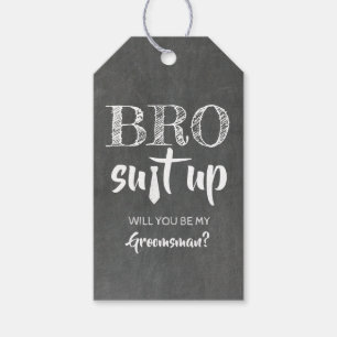 Bro Suet Upおもしろい Groomsman提案 ギフトタグ