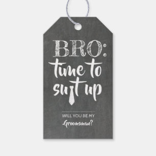 Bro Suet Upおもしろい Groomsman提案 ギフトタグ