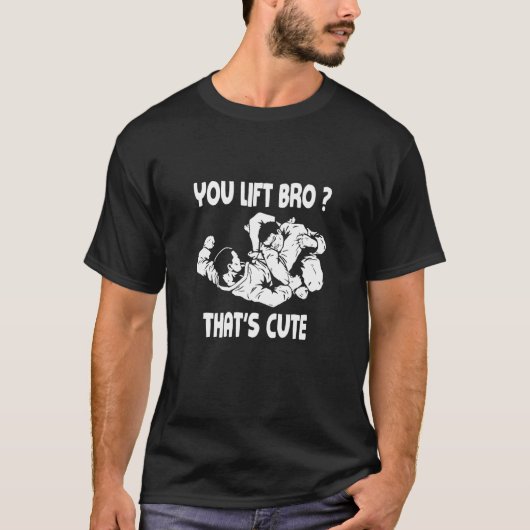 Bro That_sかわいいBJJ Tシャツを持ち上げる Tシャツ (正面)