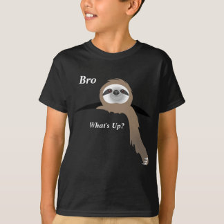 Bro, What's Up Sloth Hanging Outside Ripped Tシャツ